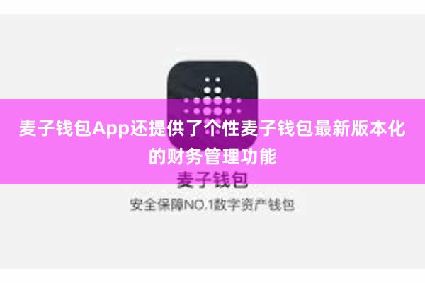 麦子钱包App还提供了个性麦子钱包最新版本化的财务管理功能