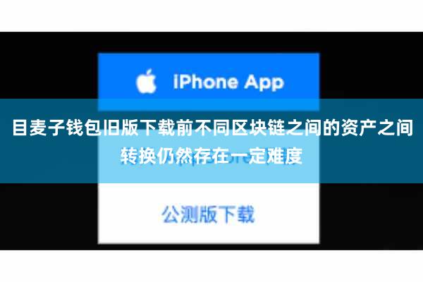 目麦子钱包旧版下载前不同区块链之间的资产之间转换仍然存在一定难度