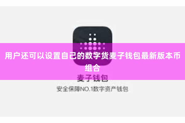用户还可以设置自己的数字货麦子钱包最新版本币组合