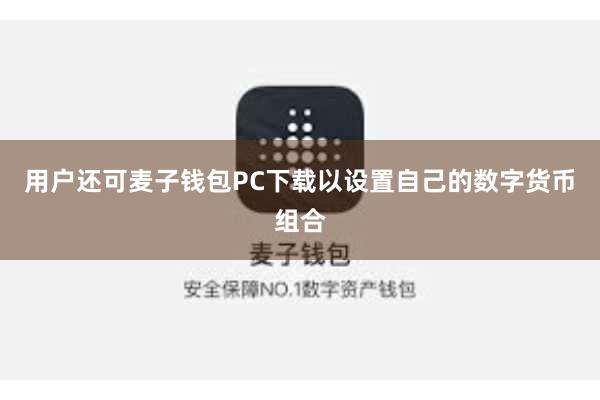 用户还可麦子钱包PC下载以设置自己的数字货币组合
