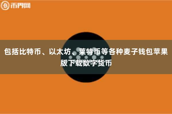 包括比特币、以太坊、莱特币等各种麦子钱包苹果版下载数字货币
